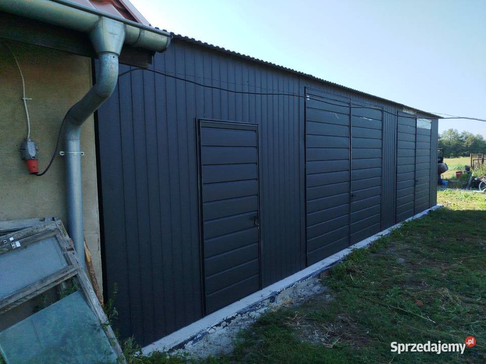 Garaż Blaszany Grafitowy PRODUCENT Niskie Ceny Legnica