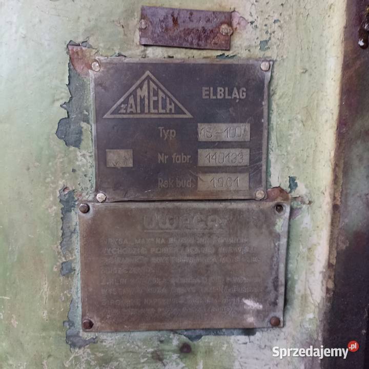 Młot kowalski sprężarkowy ZAMECH MS100A zachodniopomorskie Szczecin sprzedam