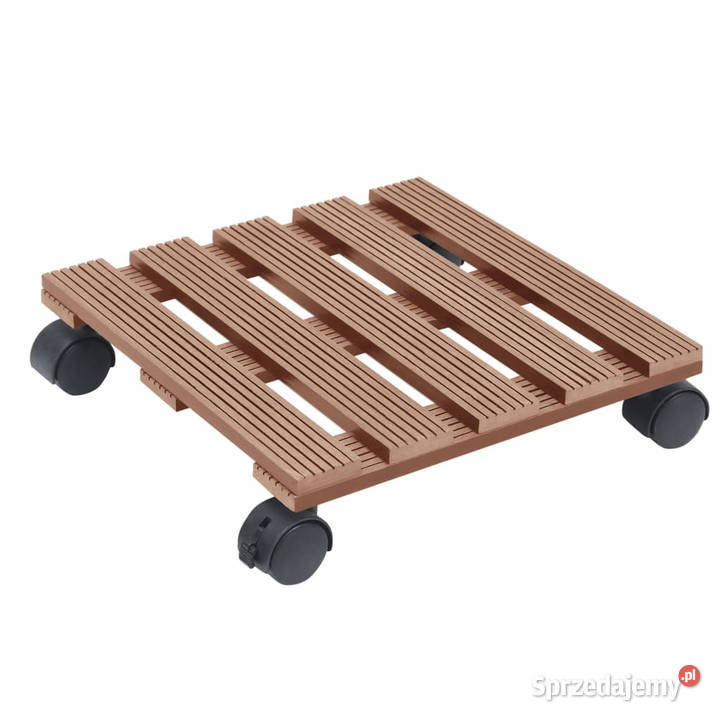 Stojaki na kółkach pod donice 2 brąz 30x30x75 Warszawa