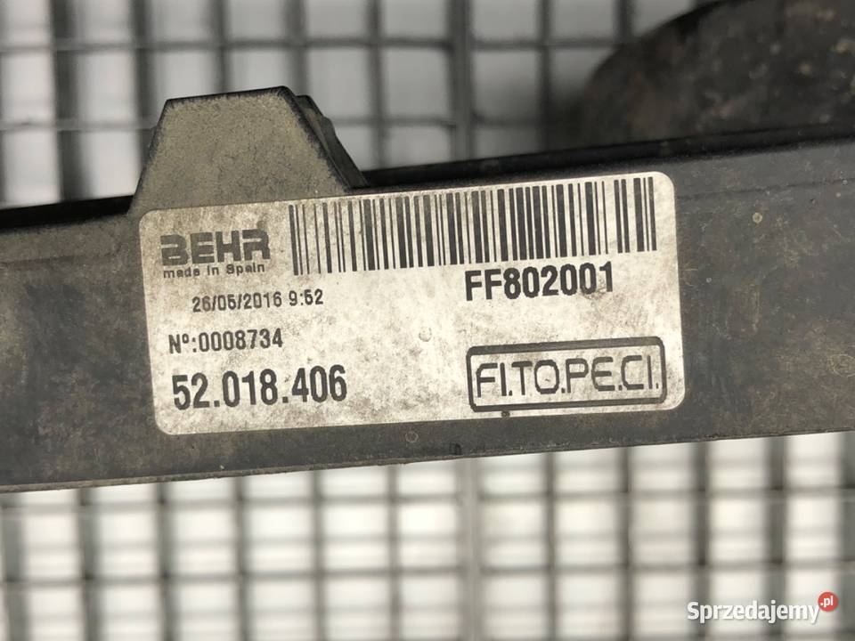 WENTYLATOR CHŁODNICY FIAT FIORINO III 13 80