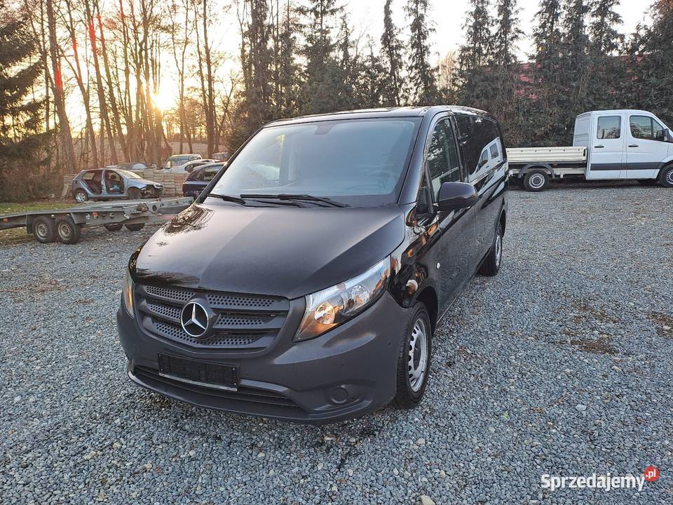 Mercedes Vito 16 d LONG czarny Mercedes-Benz dolnośląskie Ząbkowice Śląskie