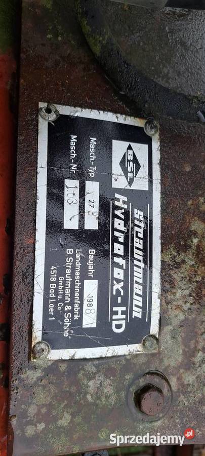 Wycinak strautmann wycinarka cześć Kalisz