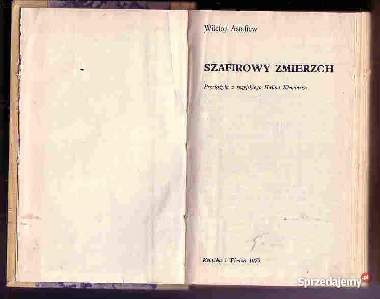 3615 SZAFIROWY ZMIERZCH WIKTOR ASTAFIEW Czyrna