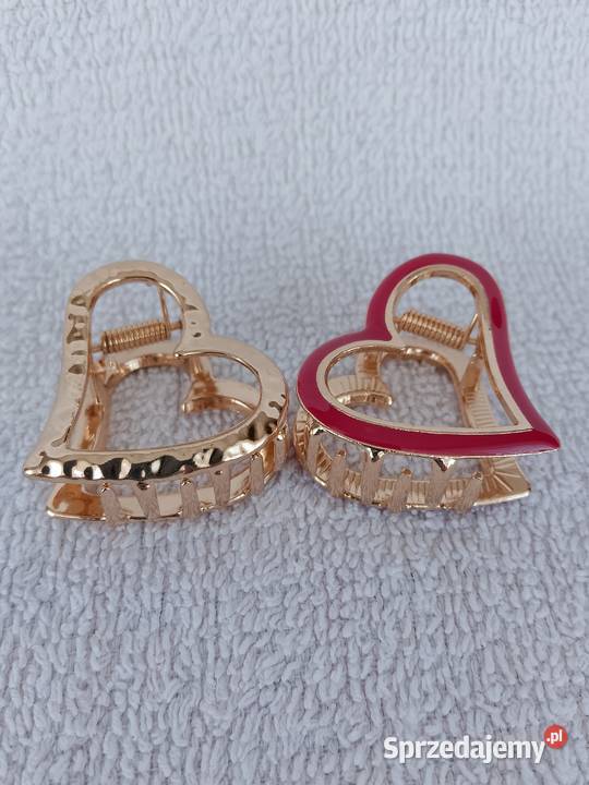 Spinki do włosów serca 2 Dziewczęce ozdobne mazowieckie Garwolin sprzedam