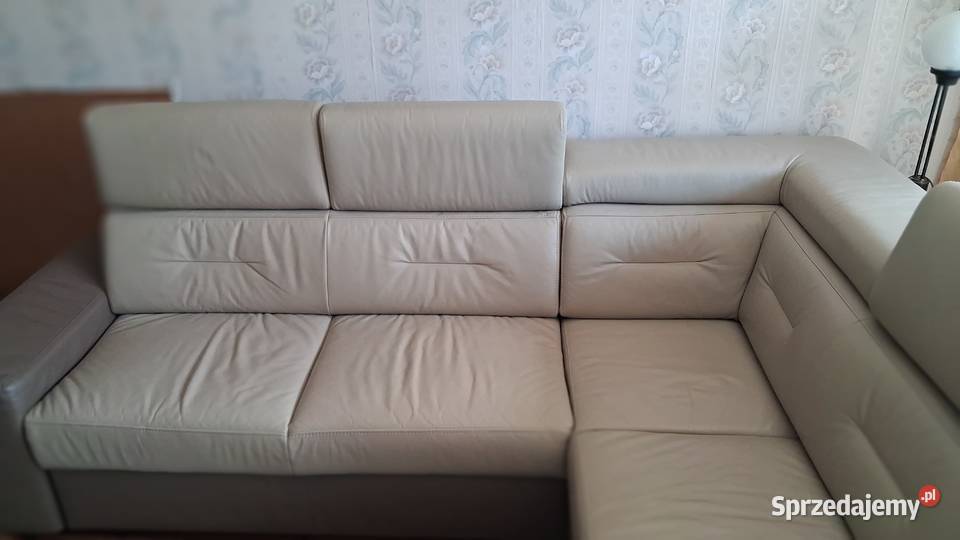 Narożnik ze skóry naturalnej Szczecinek