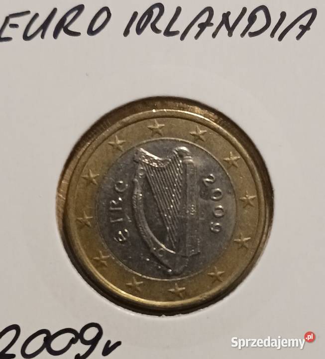 1 Euro Irlandia 2009 r rzadkość wielkopolskie Konin