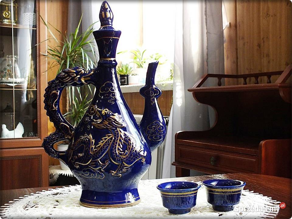 Orientalny Dzbanek Karafka porcelana w stylu