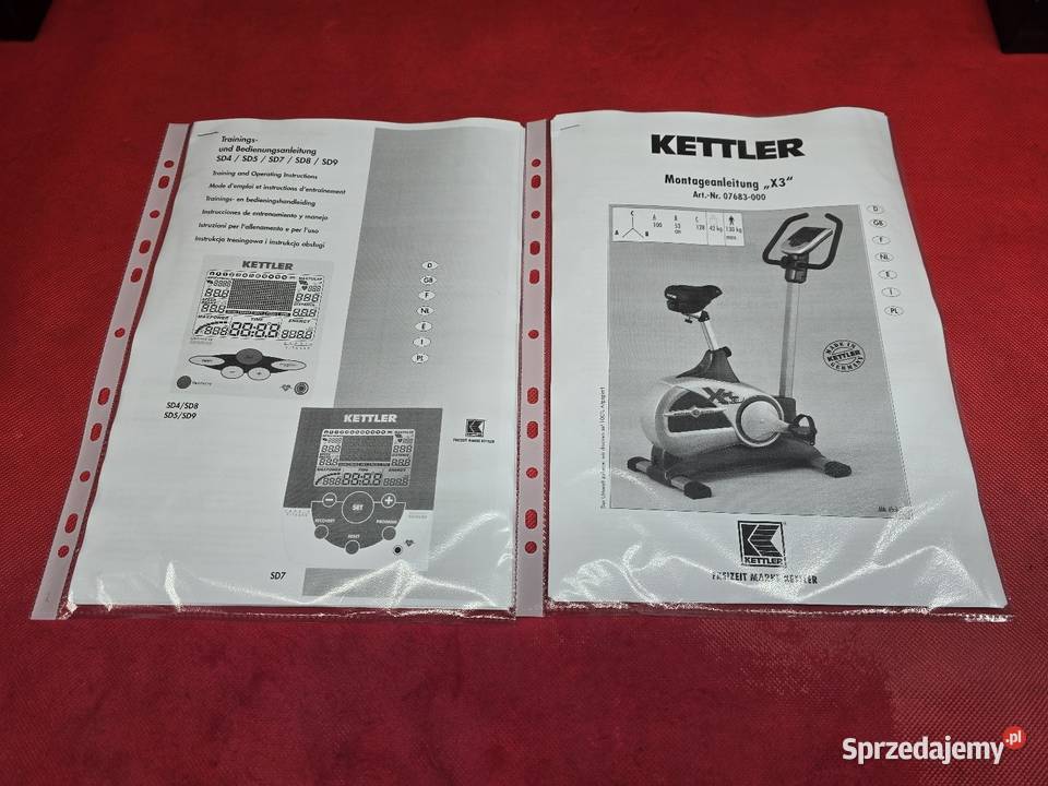 Mocny Rower Treningowy Kettler X3 Stacjonarny wielkopolskie Ostrzeszów