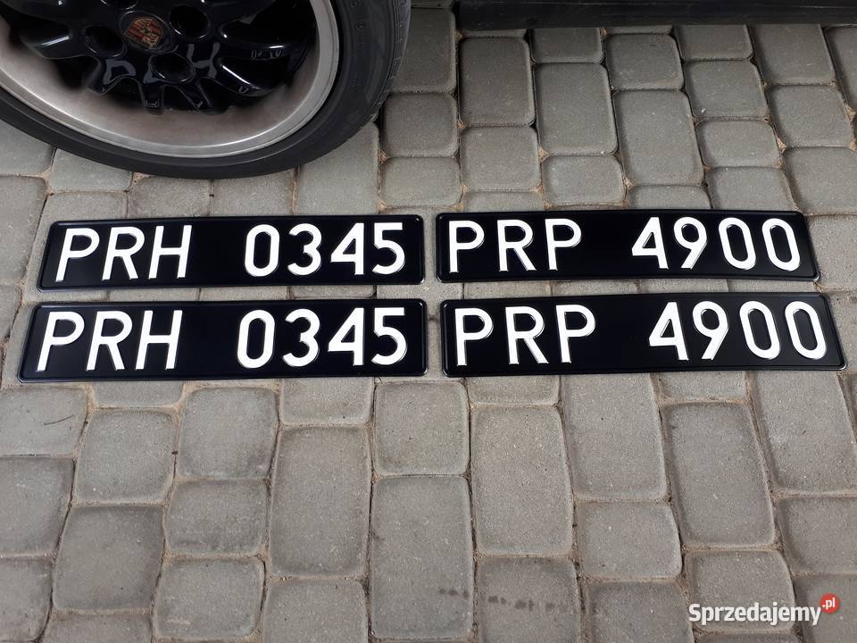Czarne tablice rejestracyjne przemyskie
