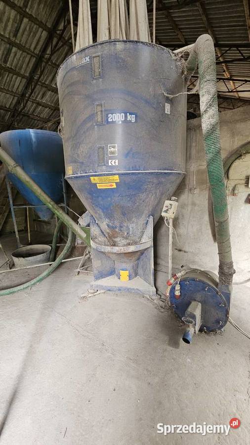 śrutownik BIN 11kW mieszalnik 2000 żmijka silosy Gosławice