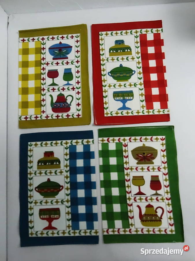 Vintage SerwetkiPodkładki SchlossDecke Design Biłgoraj