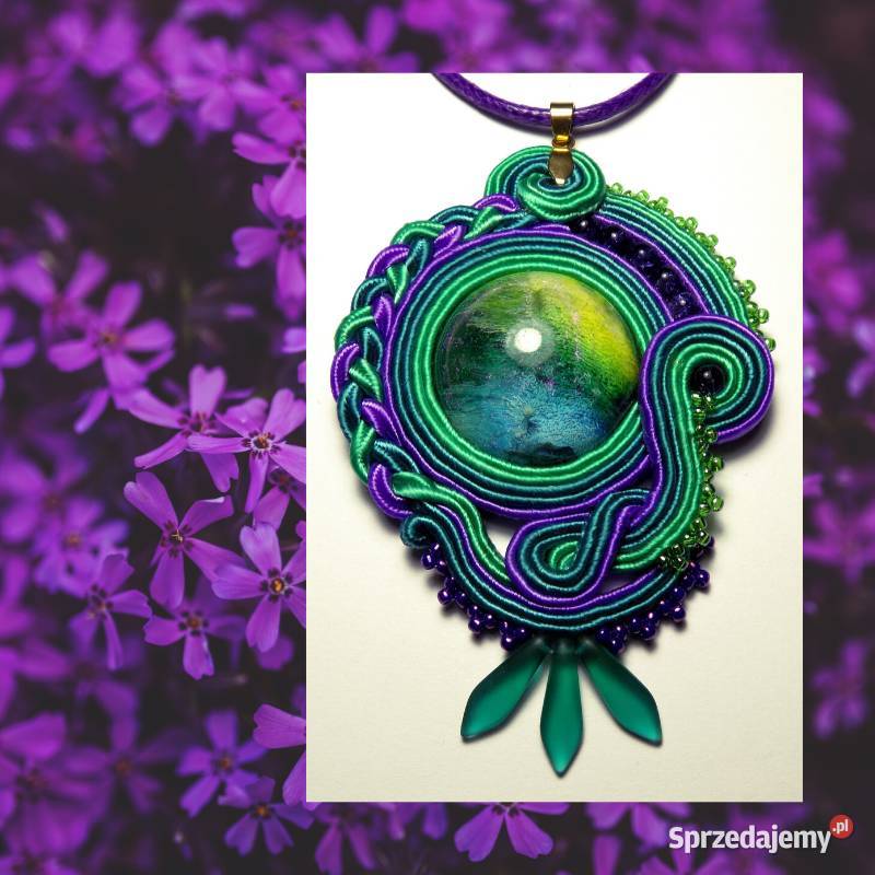 WISIOREK Z ŻYWICĄ ZIELONO FIOLETOWY SUTASZ Warszawa