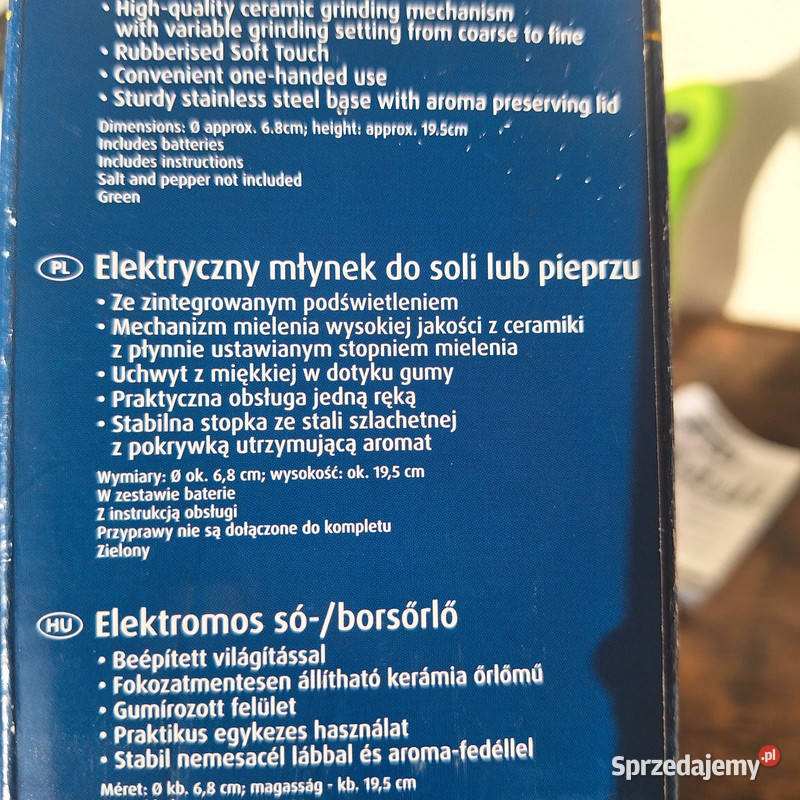 Silvercrest elektryczny młynek zielony do AGD drobne Kraków