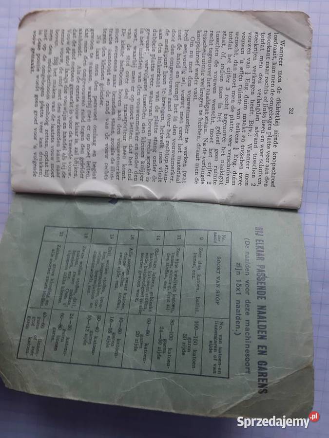 Singer instrukcja obsługi maszyny do szycia z Ciechocinek sprzedam