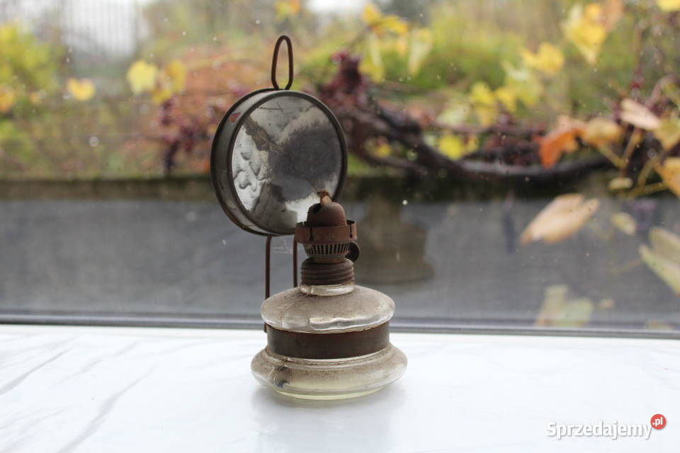 Stara Lampa Naftowa Z Lustrem Kaganek Domowa 5 Bielsko-Biała