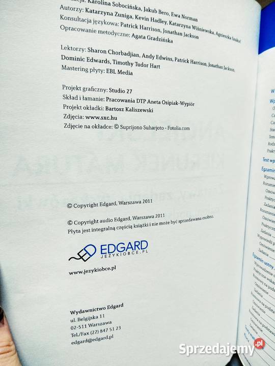 Kierunek matura angielski podstawowy antykwariat Warszawa
