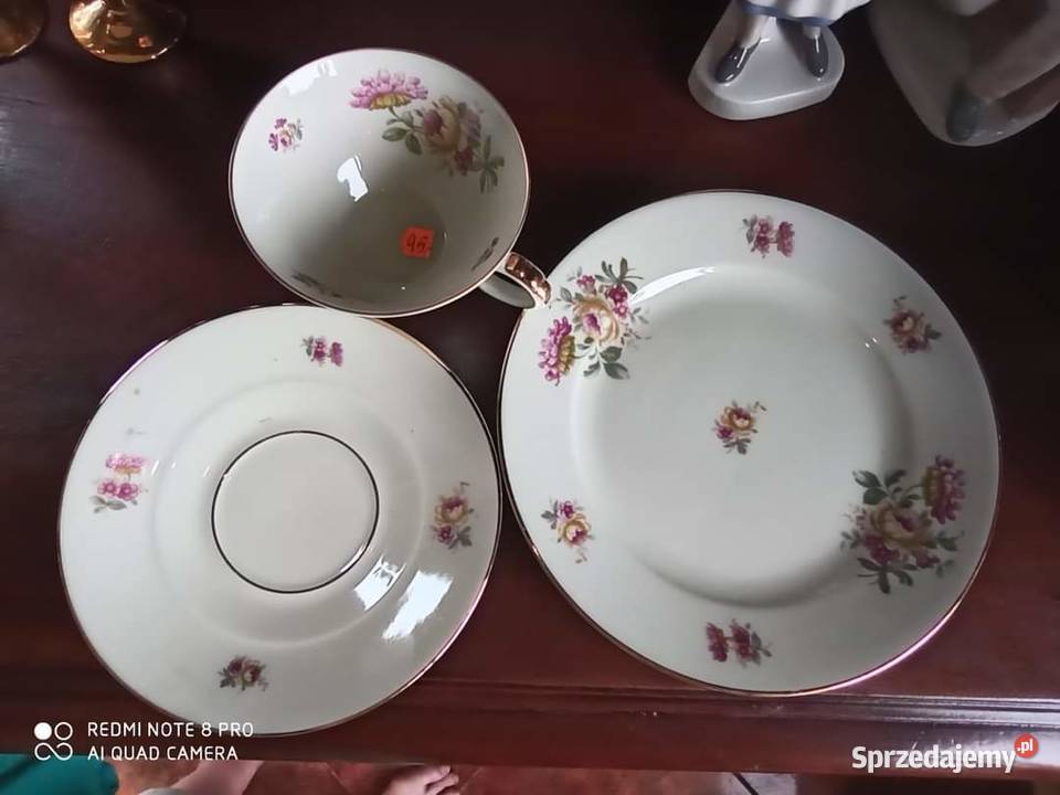Filiżanka z talerzykiem deserowym Johann Porcelana i szkło Gdańsk sprzedam