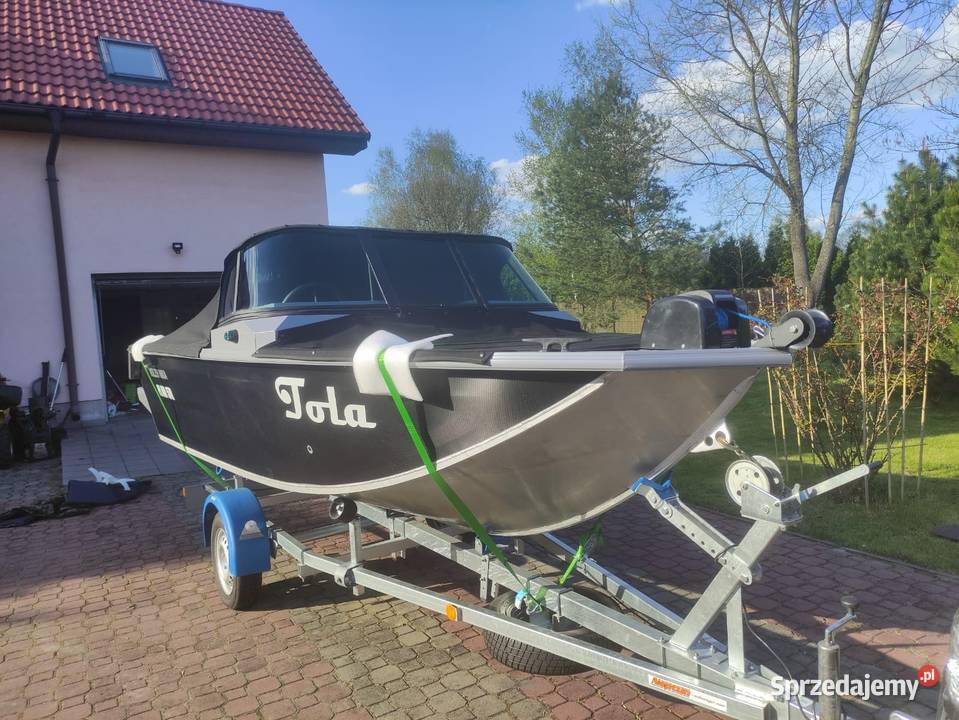 Łódź aluminiowa VBOATS 46 Fish z silnikiem Honda