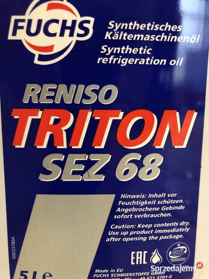 Olej chłodniczy syntetyczny Reniso Triton SEZ 68 Czechowice-Dziedzice