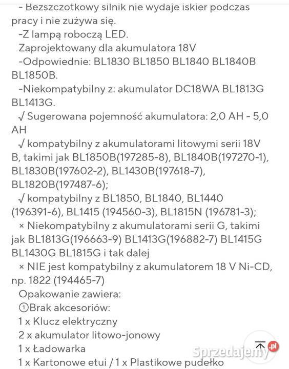 Klucz udarowy 1800Nm łódzkie Bełchatów