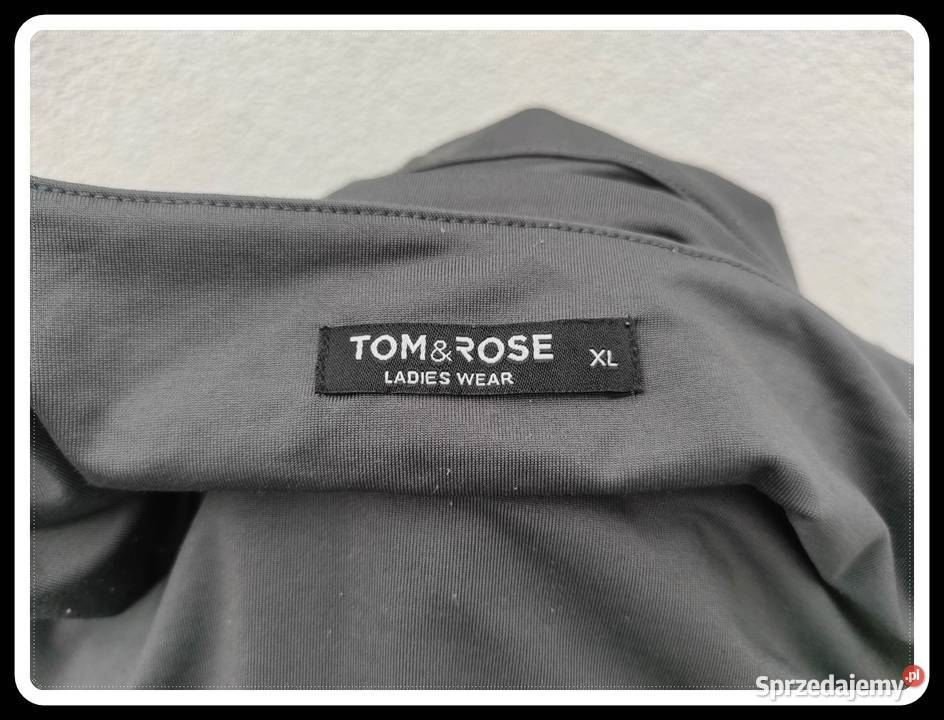 Tom Rose bluzka bez rękawów 40 L grafitowa