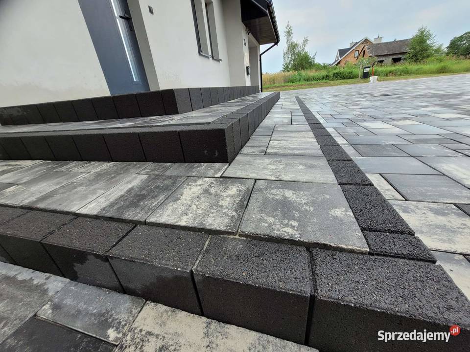 Schody tarasy z kostki brukowej Palisada palinea Wyszogród sprzedam