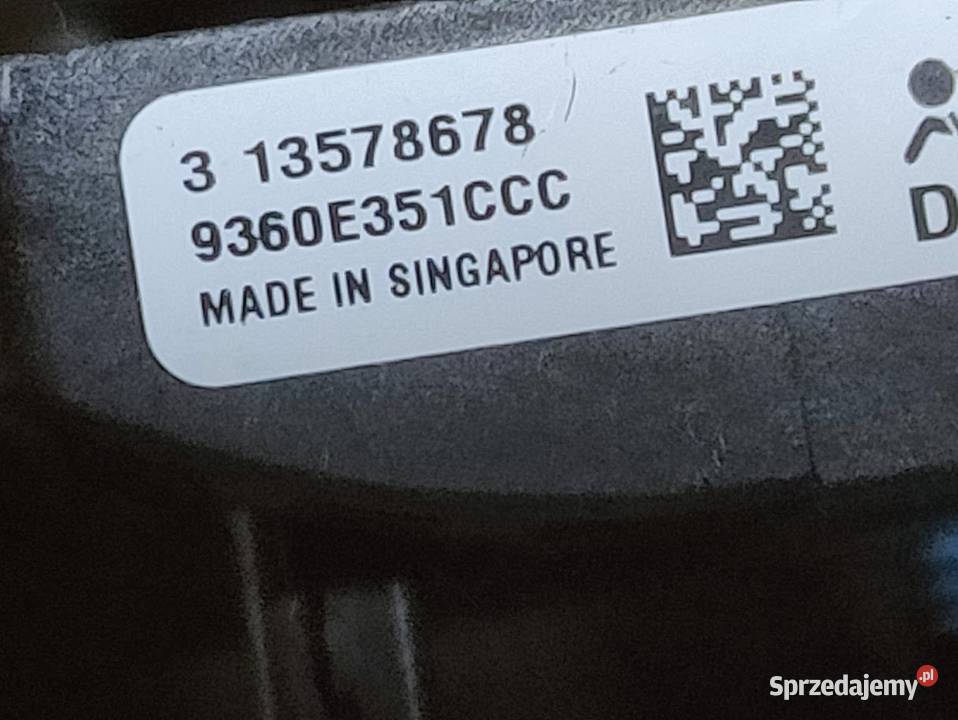 Czujnik Uderzenia Opel Mokka X 313578678 Pleszew