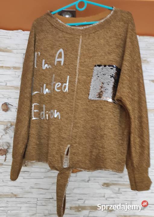 Bluzka włoska dzianina miodowy melanż Gdańsk