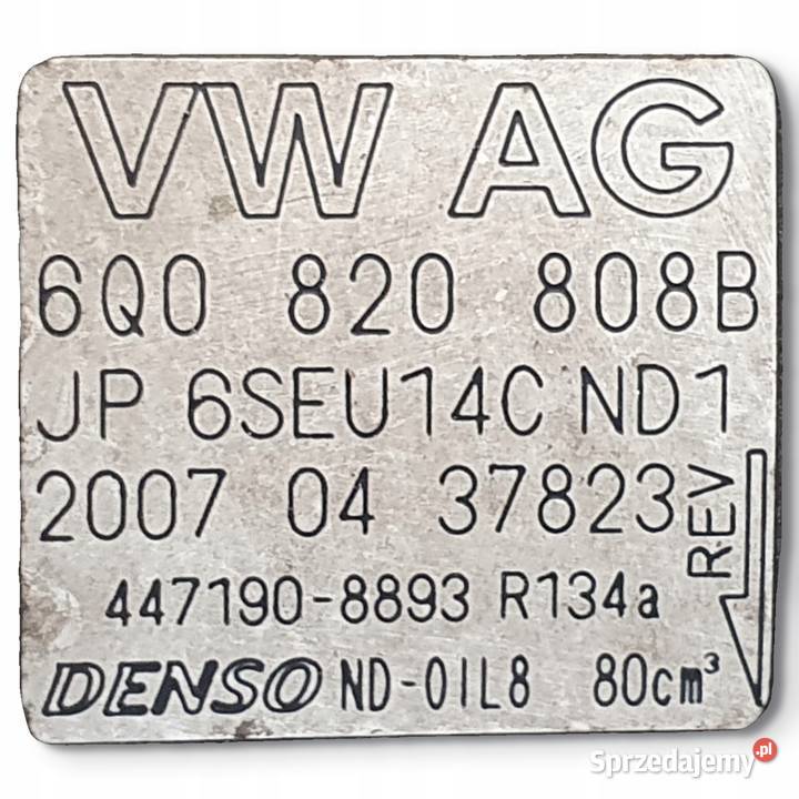 SPRĘŻARKA KLIMATYZACJI Skoda Fabia II 14 16V