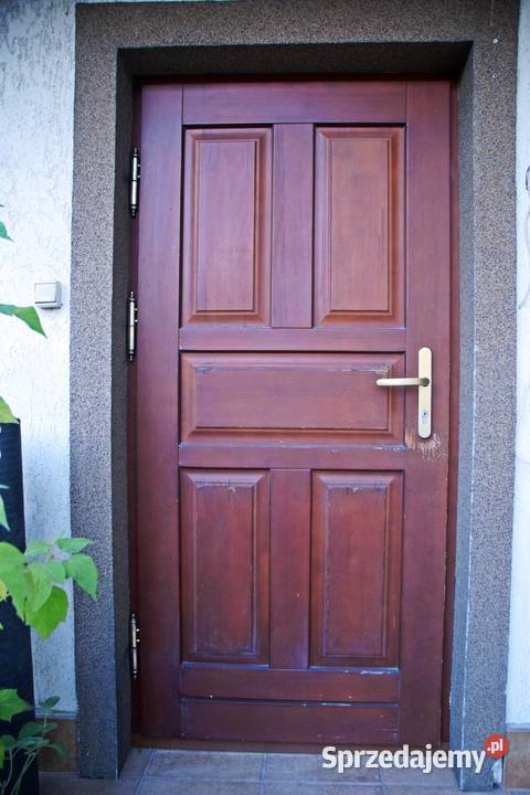 Drzwi zewnętrzne drewniane Urzędowski Moszczenica