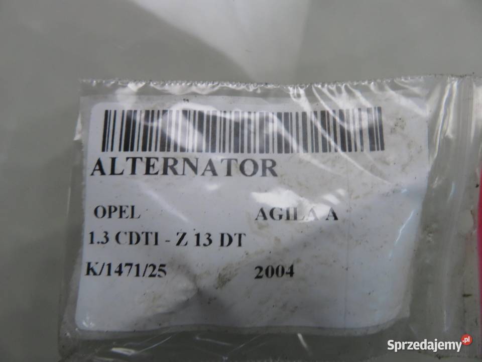 ALTERNATOR OPEL AGILA A 13 CDTI osobowe