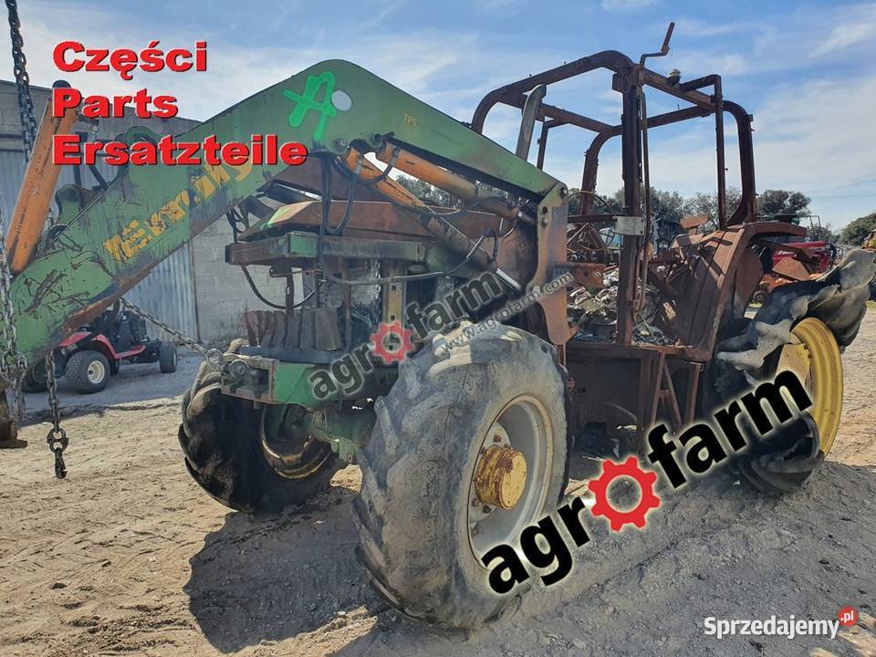 John Deere 6110 części silnik skrzynia biegów Byków
