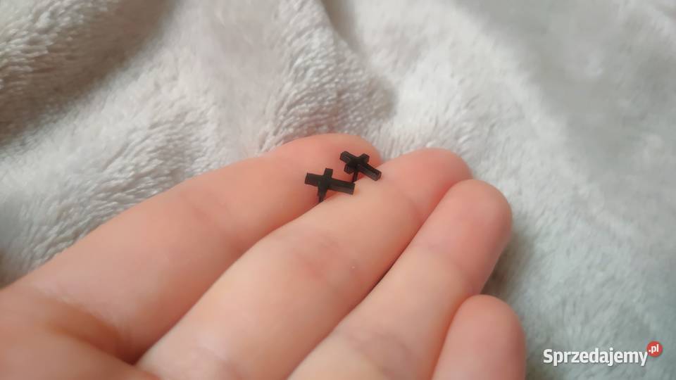 Kolczyki wkrętki ze stali nierdzewnej krzyże Tarnowskie Góry