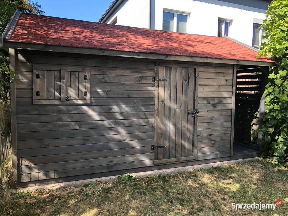 DOMEK NARZĘDZIOWY OGRODOWY DREWUTNIA 3x5 DREWNO Częstochowa sprzedam