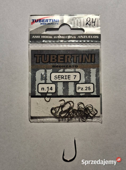 Haczyki Wędkarskie Tubertini Serie 7 Bronzato 14 Pozostałe łódzkie Łódź
