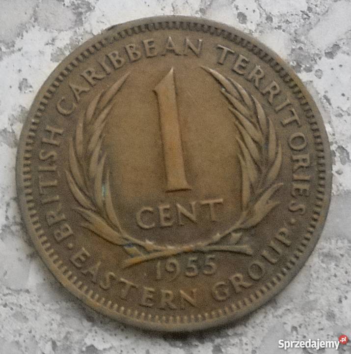 BRITISH CARIBBEAN TERRITORIES1 CENTS1955 rRZADKA mazowieckie