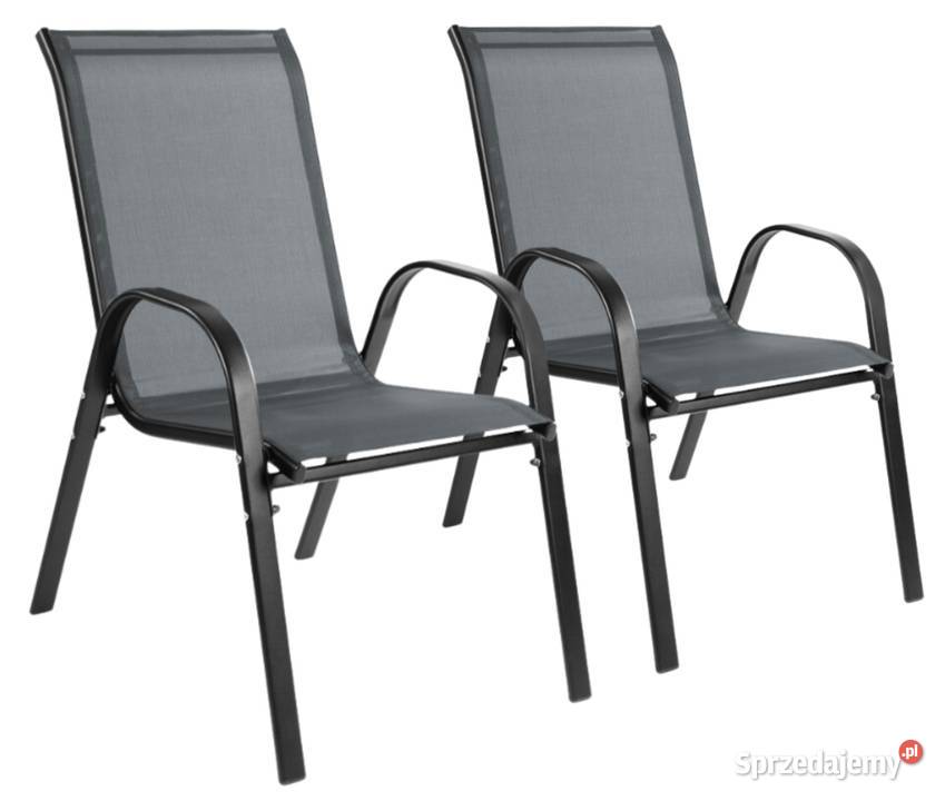 Zestaw 2 krzeseł nowoczesne metalowe krzesło Poznań