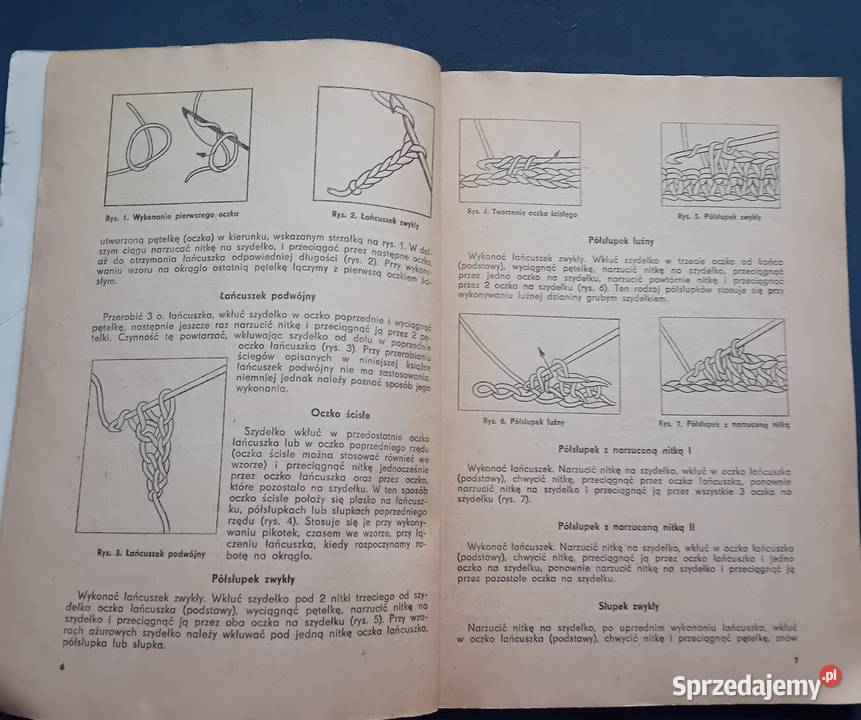 Irena Szpak Roboty szydełkowe Watra 1977 r Koźminek
