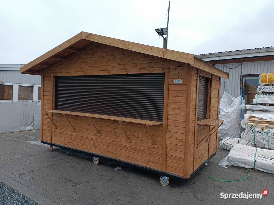 domek handlowy mobilny koła stragan kiosk Domki drewniane Julianpol