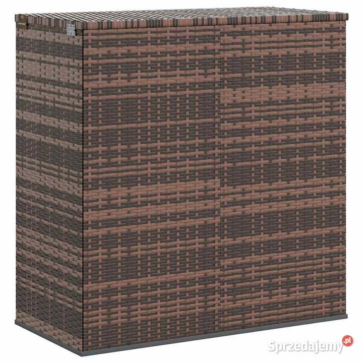vidaXL Skrzynia na poduszki ogrodowe rattan