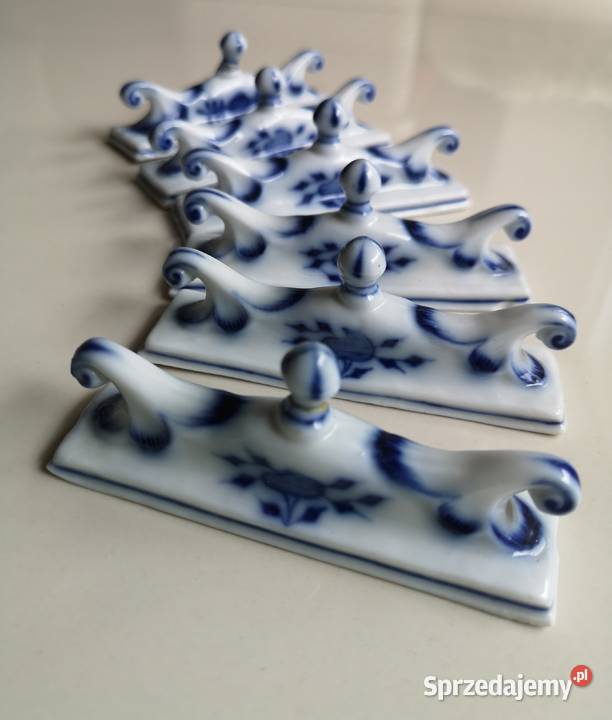 Podpórki pod noże Koziołki Meissen Antyk Miśnia Porcelana i szkło Toruń