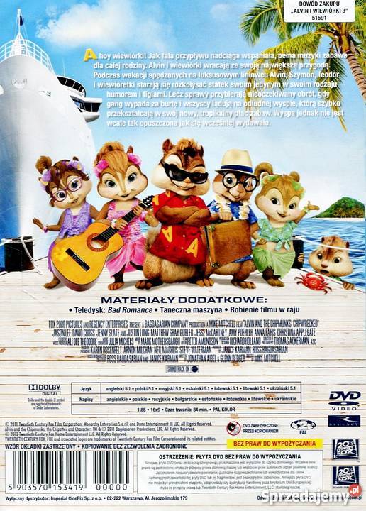 ALVIN I WIEWIÓRKI 3 EDYCJA PUDEŁKOWA DVD Kalisz