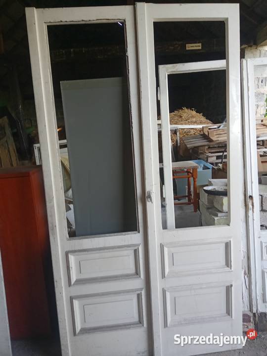 Drzwi balkonowe kamienicy dwuskrzydłowe Czernikówko