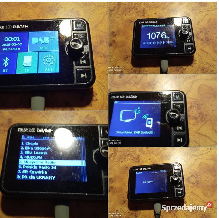 Samochodowy transmiter Dab FM Bluetooth sprzedam Wrocław