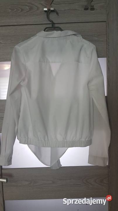 Biała damska koszula z wiązaniem Cropp M Skawina