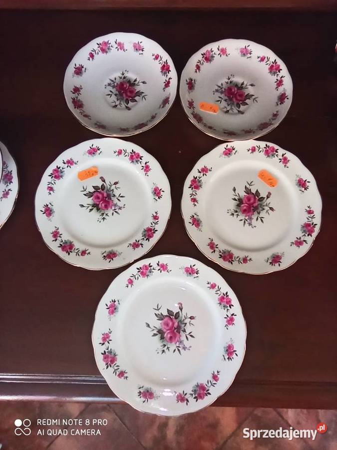 Filiżanka z talerzykiem deser Queen AnneMade in Porcelana i szkło Gdańsk