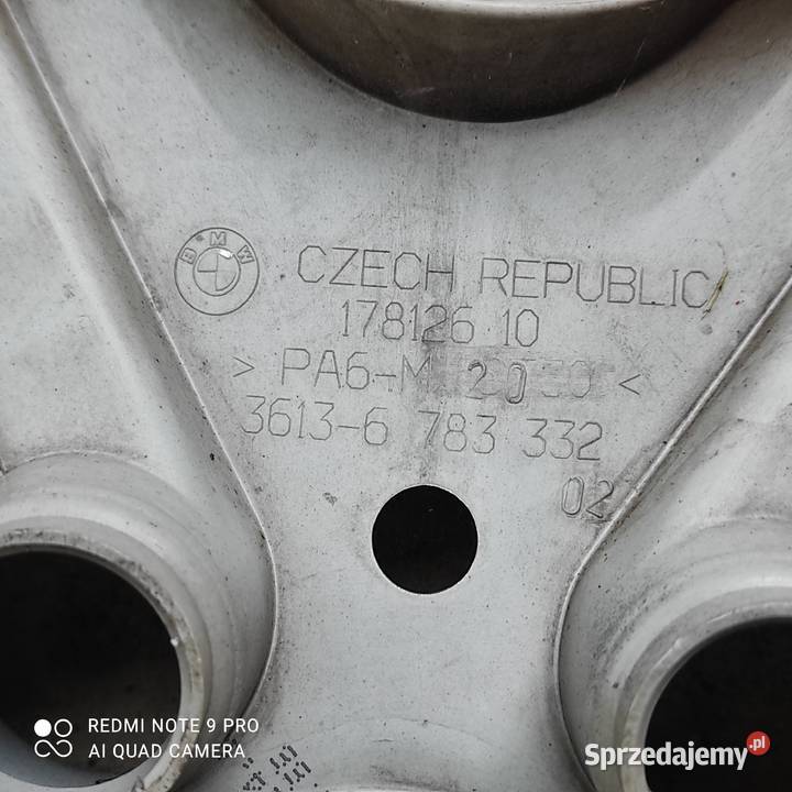 kapsle dekle osłony 17 oryginał bmw lubelskie