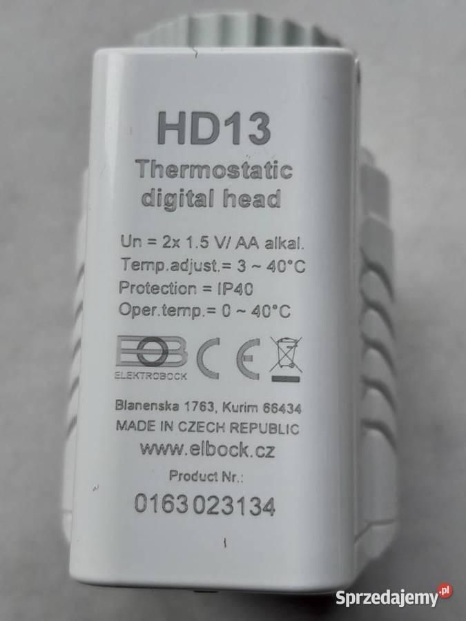 Termostat grzejnikowy Elektrobock HD13 Głowice i zawory Dąbrowa Górnicza