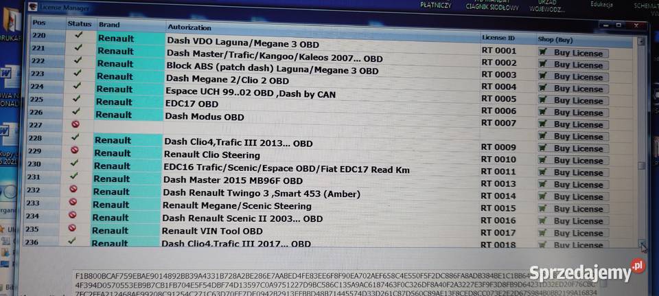 Programator Interfejs SMOK UHDS kabel OBD Wołomin