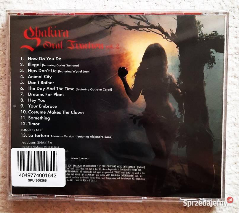 Wspaniały Album CD SHAKIRA Album Oral Fixation śląskie Katowice